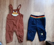 Zestaw komplet box ubrań spodnie dziecięce 80