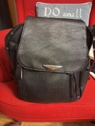 PLECAK DAMSKI SKÓRZANY ELEGANCKI VINTAGE CZARNY POJEMNY