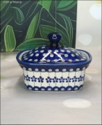 Maselnica maselniczka duża głęboka166A ceramika Bolesławiec Z.C.B.