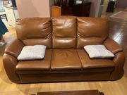 Komplet Sofa + fotel (3+1) skóra stan super