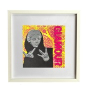 RAMKA POPART 32x32cm wnętrze David Glamour mieszkanie ultraviolet  świecący