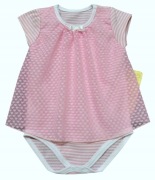 Body Sukienka Bodosukienka Tiul Serduszka Różowe Rozmiar 80