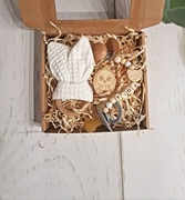 Zestaw zawieszka imienna do smoczka i gryzak wafel