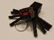 Brelok Minecraft Pająk 3D Ruchomy Flexi Spider | Gadżet dla Gracza Prezent