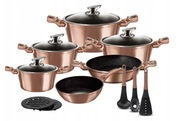 Zestaw garnków Zilner Rose Gold aluminiowe 15 el.