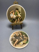 MEDALION BEGGAR BOYS ŻEBRACY CHŁOPCY OBRAZ CERAMIKA #708