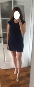 Koronkowa sukienka mini Vero Moda rozm. XS granatowa