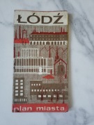 Stary Plan Miasta Łódź Łodzi PRL 1980
