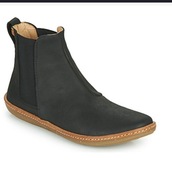 Botki  skórzane El Naturalista czarne rozmiar 36