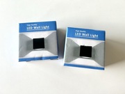 NOWA Lampa ścienna klinkiet nowoczesna czarna 2 szt.