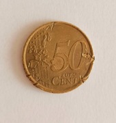 50 euro centów Hiszpania 2000 r. Destrukt