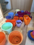 zestaw niebieskich donic/osłonek