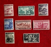 Emigracja 1944, Fi I338-O338, seria 8 znaczków czystych