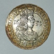 3 Krajcary Hall 1650 Austria Ferdynand Karol