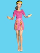 Lalka Barbie - Bluzka z grafiką