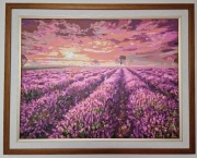 Obraz ,,Lawendowe pole"