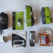 Pendrive 64GB, Ładowarka, Moskitiera, Żarówki LED, Lampka Hama