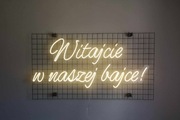 Napis LED - Witajcie w naszej bajce