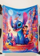 Nowy duży mięciutki bajkowy koc Stitch 150x200