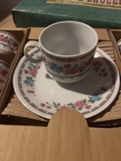 Nowy zestaw do kawy. Filiżanki i spodki. Stary, nigdy nie używany.