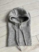 Balaclava czapko szalik kominiarka komin szara zima jesień hit moda Viral