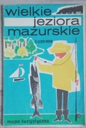 Wielkie Jeziora Mazurskie mapa turystyczna