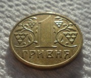 Ukraina UAH 1 hrywna 2002 KM# 8b ładny stan 1 szt.
