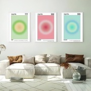 Plakat LXTOPN „Angel Number” 50x70 cm – Kolorowy Gradient, Inspiracja