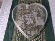 Patera szklane serce  Walther Glas 