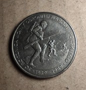 50 zloty  50 rocznica wojny obronnej narodu 1989