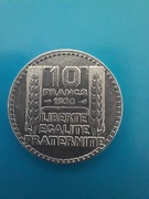 10 Franków 1930r SREBRO 680