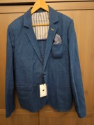 męska lniana marynarka "Rejkiavik District" - L