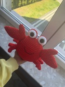 Krab przytulanka handmade na szydełku