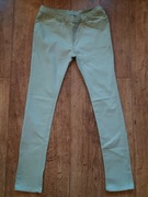 REPORTER YOUNG jasnozielone dżinsowe jegginsy 164