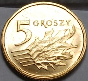 5 gr groszy 2014 MW mennicze - najniższy nakład 