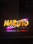 Logo Naruto lampka LED USB z włącznikiem, 26x12 cm, wydruk 3D