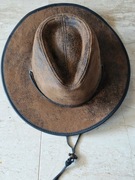 Kapelusz kowbojski WIT Leather nowy skórzany