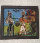 Irena Makowey górale  cepelia szkło