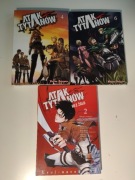 Atak Tytanów - 3 tomy, manga, po polsku, zestaw 