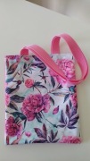 Torba poliestrowa z nadrukiem rozowe kwiaty 26x31cm OXFORD