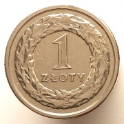 1 ZŁOTY 2010 MONETA >>> DESTRUKT >>> "POGRUBIONY NAPIS" ZŁOTY
