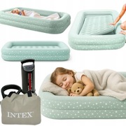 INTEX Materac Dmuchany Łóżko do Spania Turystyczne dla Dzieci z Pompką