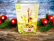 Klocki konstrukcyjne flower box kwiaty duży zestaw zabawka 