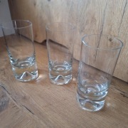 szklanki -świeczniki 3 sztuki ,  lata'70