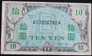 "Japonia 10 jenów 1945-48"Military Currency"......za 9,99 zł "