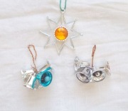 prl ozdoby na Boże Narodzenie, prl dzwoneczki na choinkę, vintage bombki