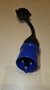 Adapter ładowania 16A/230V niebieski kemping CEE do Tesla Mobile Connector 