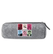 Piórnik szkolny genzie szary bawełna