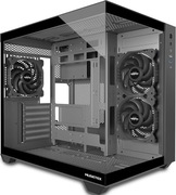 OBUDOWA PC ATX MID TOWER CZARNA Z 3 WENTYLATORAMI SZKŁO Y6