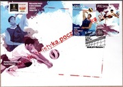 Fdc Fi 4550 i 4553 z bloku 267 MŚ w piłce siatkowej mężczyzn Polska